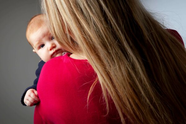 baby in mothers arms