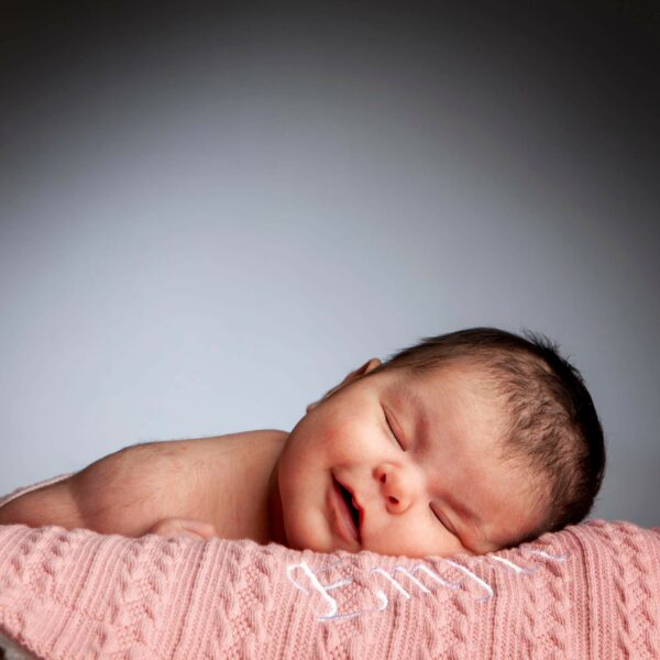 photo of napping baby